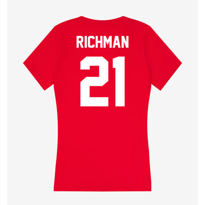 Rutgers - NCAA Men's Lacrosse : Duke Richman - Women's V-Neck T-Shirt-1