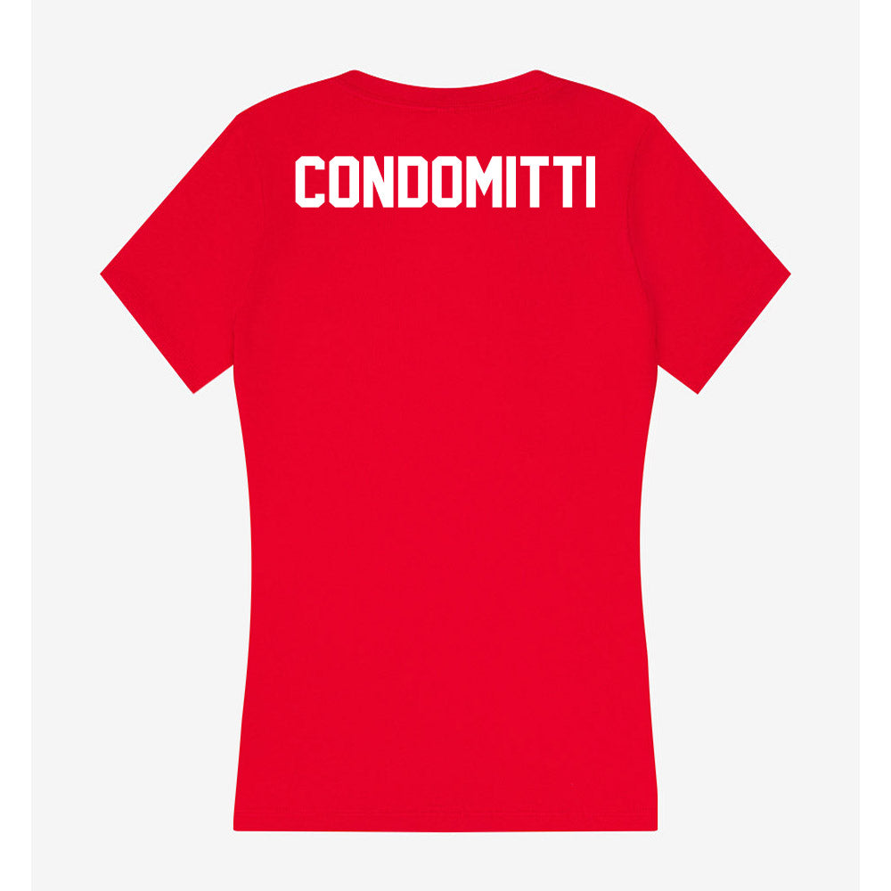 Rutgers - NCAA Wrestling : Dagen Condomitti - Women's V-Neck T-Shirt-1