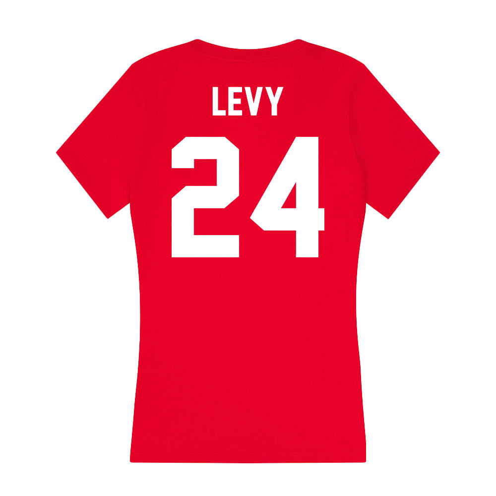 Rutgers - NCAA Football : Kevin Levy - Women's V-Neck T-Shirt-1