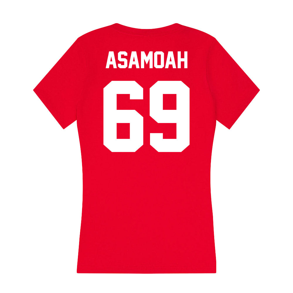 Rutgers - NCAA Football : Kwabena Asamoah - Women's V-Neck T-Shirt-1