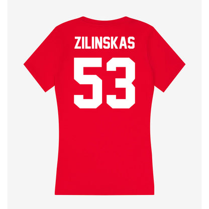 Rutgers - NCAA Football : Hank Zilinskas - Women's V-Neck T-Shirt-1