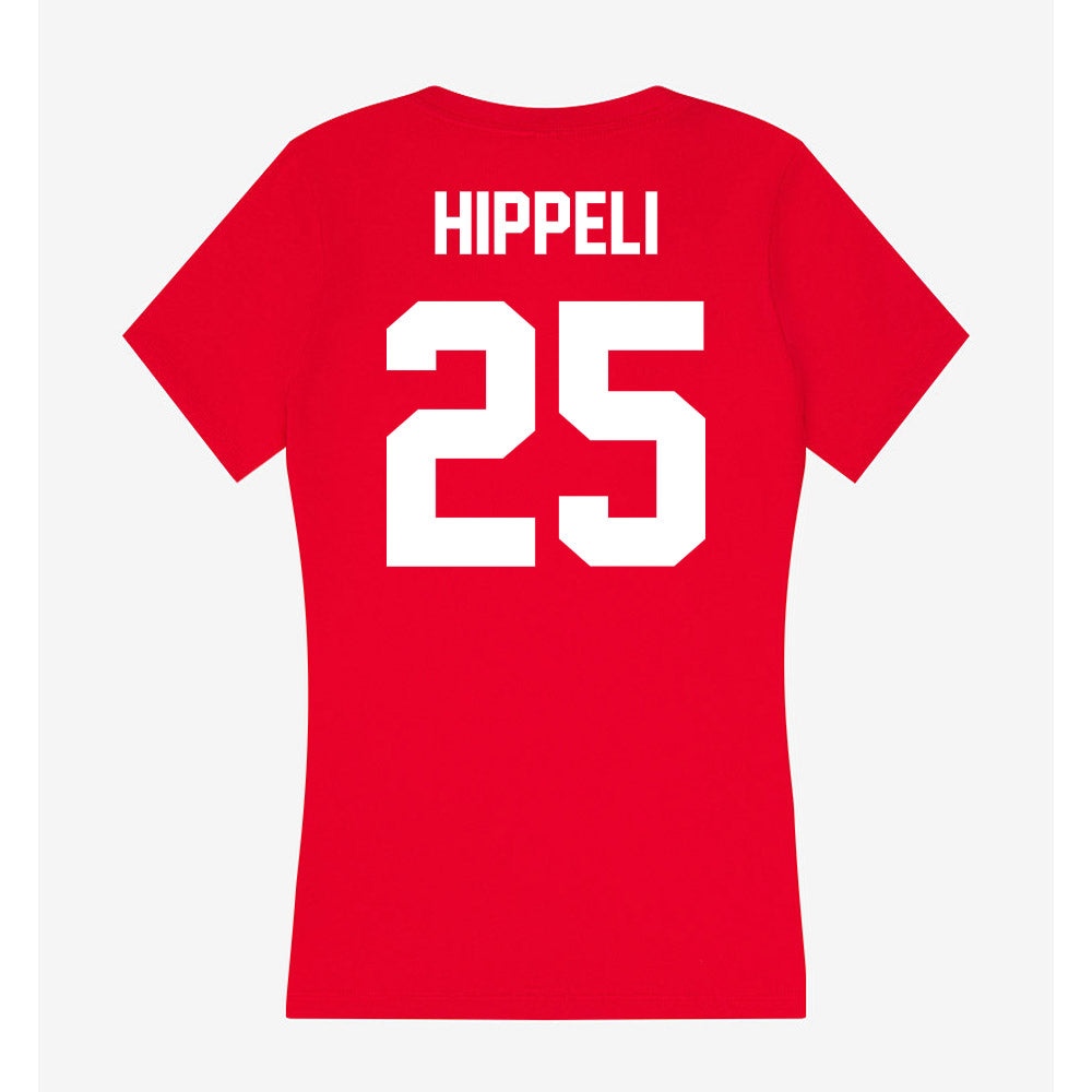 Rutgers - NCAA Women's Soccer : Morgan Hippeli - Women's V-Neck T-Shirt-1