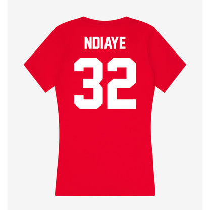Rutgers - NCAA Women's Basketball : Yaya Ndiaye - Women's V-Neck T-Shirt-1