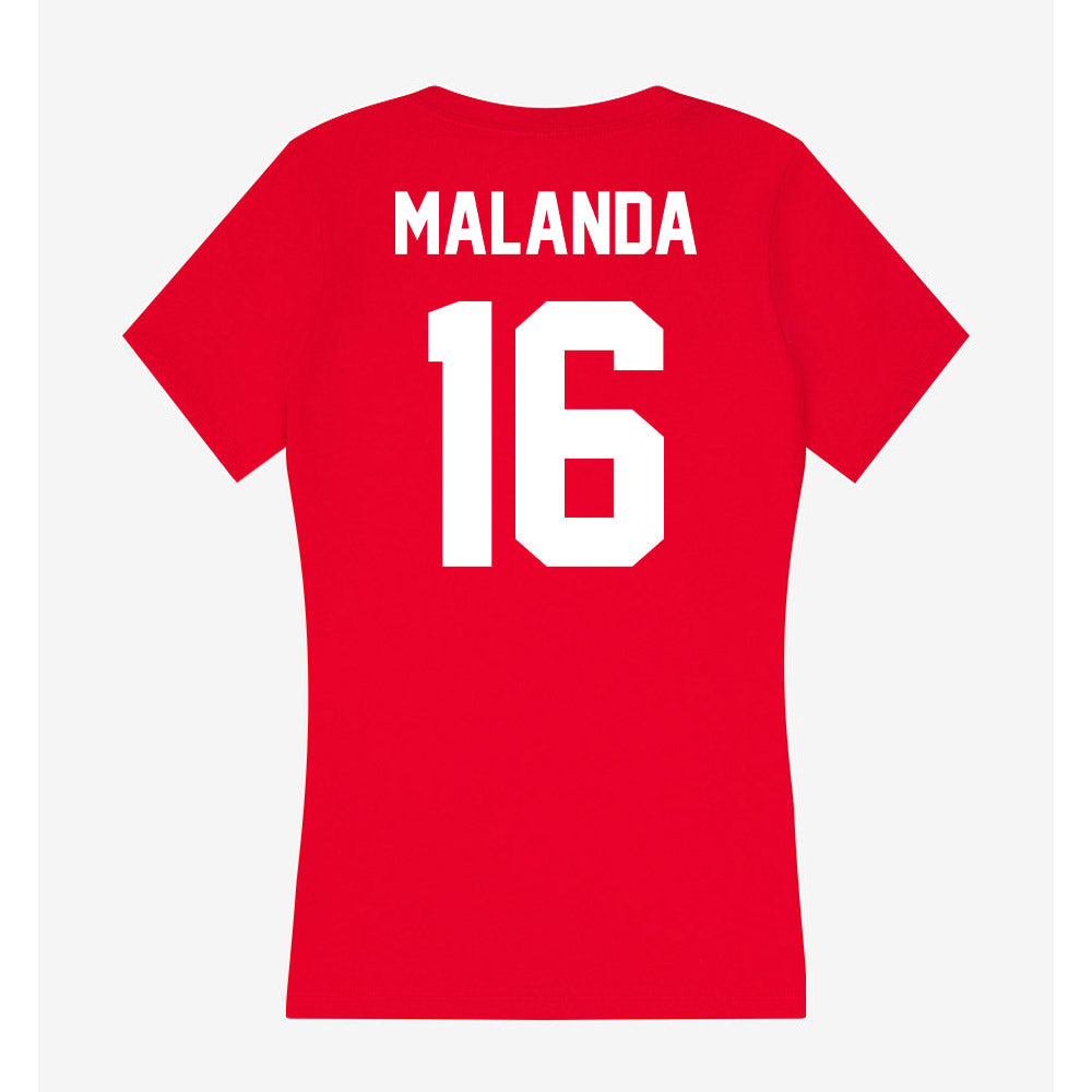 Rutgers - NCAA Women's Soccer : Jayme Malanda - Women's V-Neck T-Shirt-1