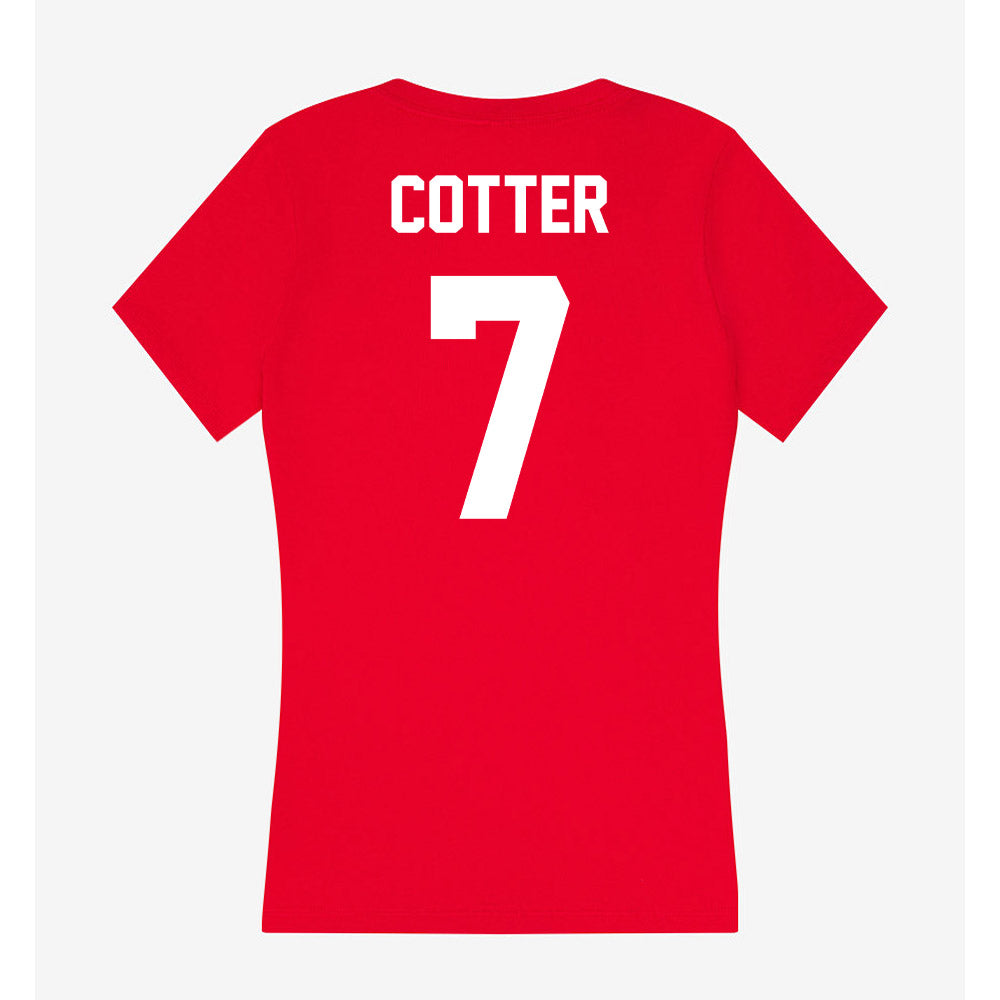 Rutgers - NCAA Women's Soccer : Kennedi Cotter - Women's V-Neck T-Shirt-1