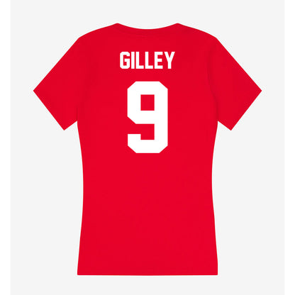 Rutgers - NCAA Football : Dahkari Gilley - Women's V-Neck T-Shirt-1