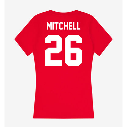 Rutgers - NCAA Football : Terrell Mitchell - Women's V-Neck T-Shirt-1