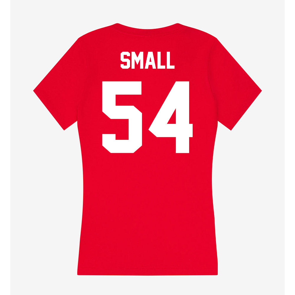 Rutgers - NCAA Football : Everett Small - Women's V-Neck T-Shirt-1