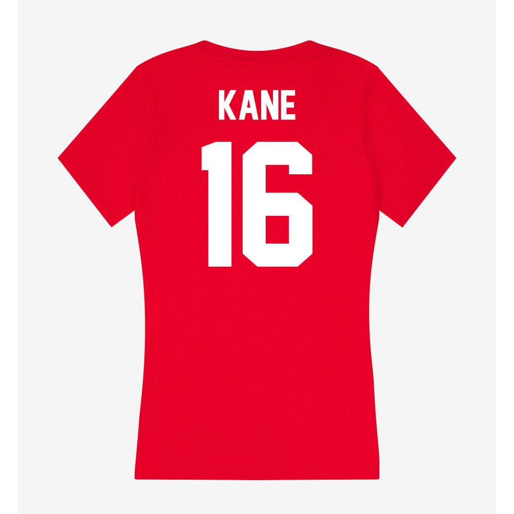 Rutgers - NCAA Baseball : Tyler Kane - Women's V-Neck T-Shirt-1