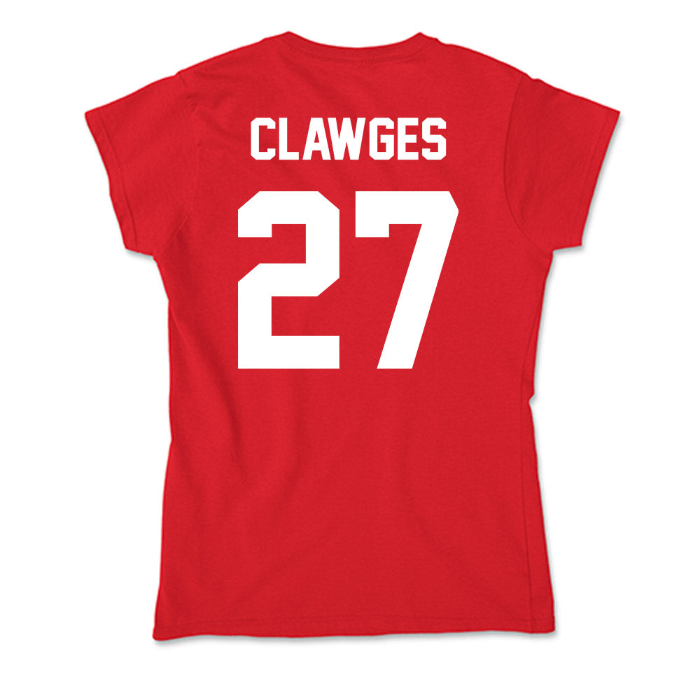 Rutgers - NCAA Football : Sage Clawges - Soft Style Women’s T-Shirt-1