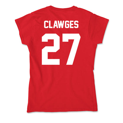 Rutgers - NCAA Football : Sage Clawges - Soft Style Women’s T-Shirt-1