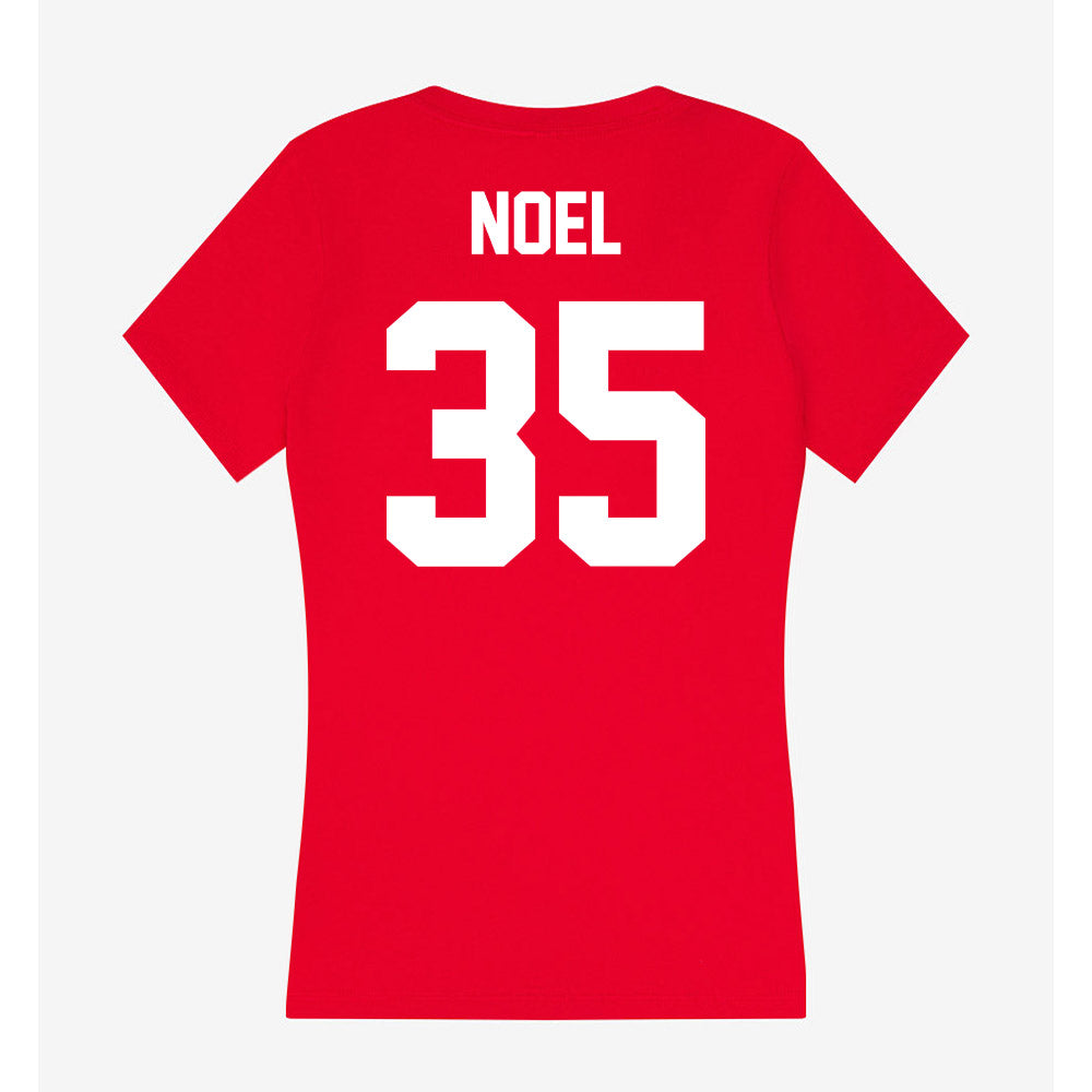 Rutgers - NCAA Football : Latrell Noel - Women's V-Neck T-Shirt-1