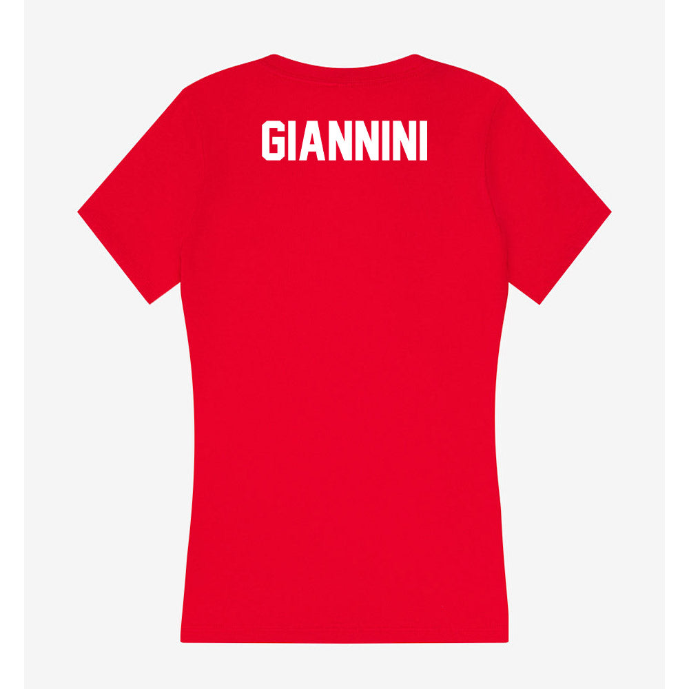 Rutgers - NCAA Women's Swimming & Diving : Valentina Giannini - Women's V-Neck T-Shirt-1