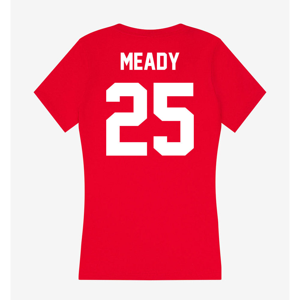 Rutgers - NCAA Baseball : Anthony Meady - Women's V-Neck T-Shirt-1