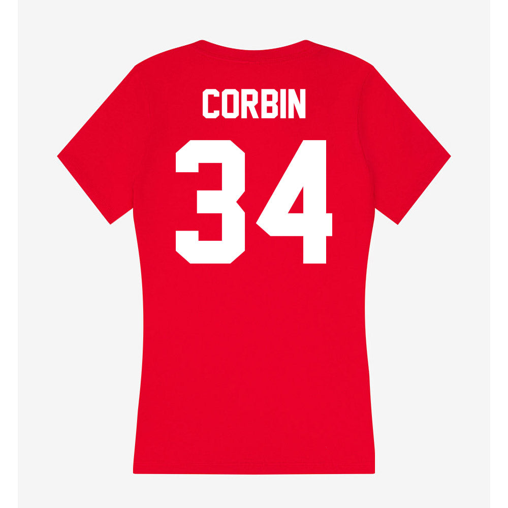 Rutgers - NCAA Women's Lacrosse : Alexa Corbin - Women's V-Neck T-Shirt-1