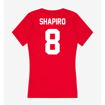 Rutgers - NCAA Baseball : Garrett Shapiro - Women's V-Neck T-Shirt-1