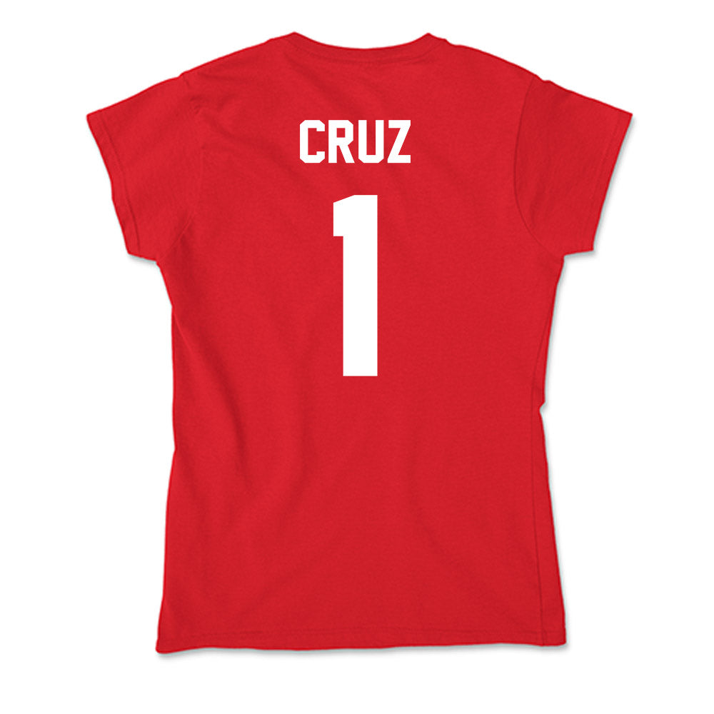 Rutgers - NCAA Baseball : Matthew Cruz - Soft Style Women’s T-Shirt-1