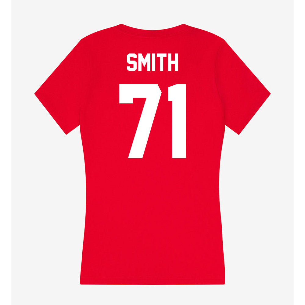Rutgers - NCAA Football : Jared Smith - Women's V-Neck T-Shirt-1