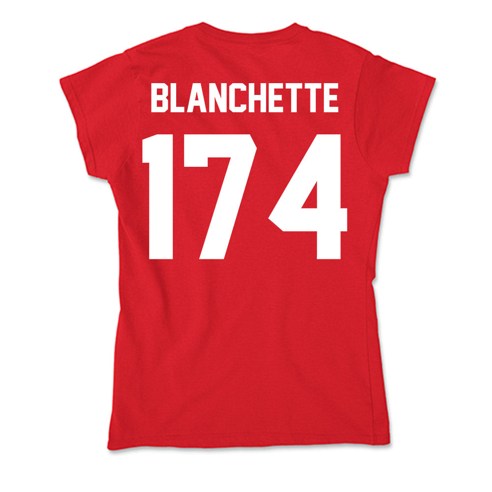 Rutgers - NCAA Wrestling : Nate Blanchette - Soft Style Women’s T-Shirt-1