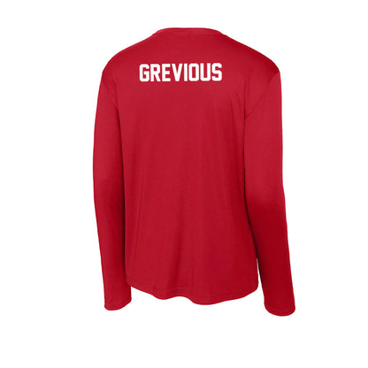 Rutgers - NCAA Men's Track & Field : Jayden Grevious - Activewear Long Sleeve T-Shirt-1