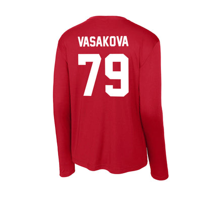 Rutgers - NCAA Women's Soccer : Adela Vasakova - Activewear Long Sleeve T-Shirt-1
