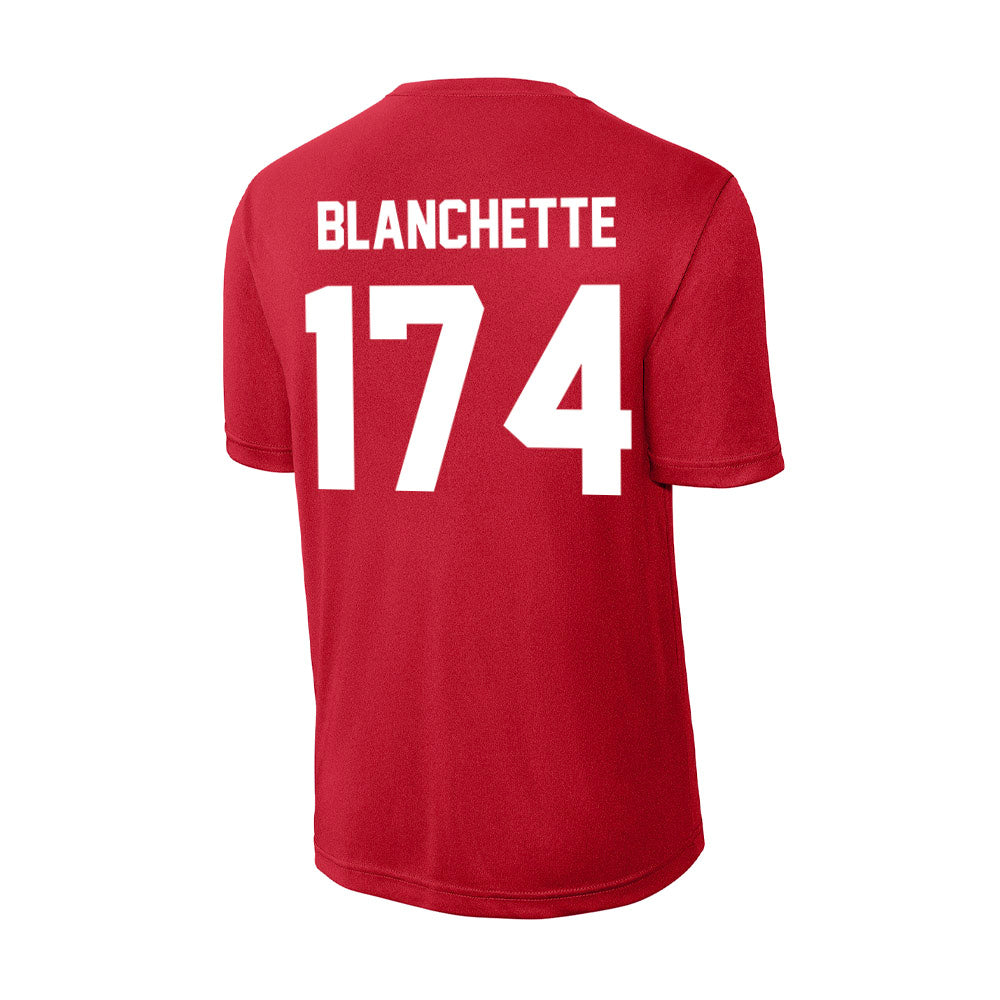 Rutgers - NCAA Wrestling : Nate Blanchette - Activewear T-Shirt-1