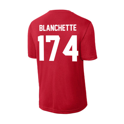 Rutgers - NCAA Wrestling : Nate Blanchette - Activewear T-Shirt-1