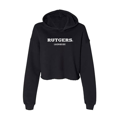 Rutgers - NCAA Women's Lacrosse : Payton Tini - Women's Crop Fleece Hoodie-0