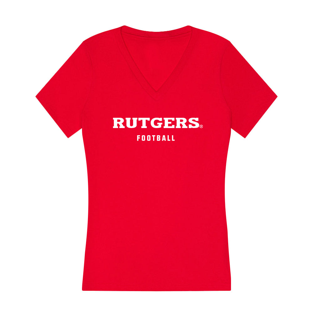 Rutgers - NCAA Football : Rocco Rainone - Women's V-Neck T-Shirt-0