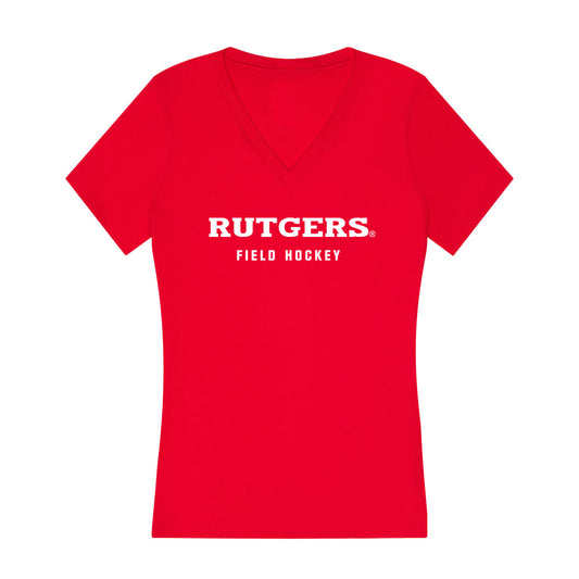 Rutgers - NCAA Women's Field Hockey : Camryn Johnson - Women's V-Neck T-Shirt-0