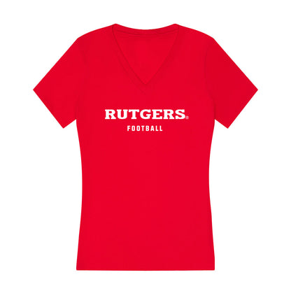 Rutgers - NCAA Football : Logan Anthony - Women's V-Neck T-Shirt-0