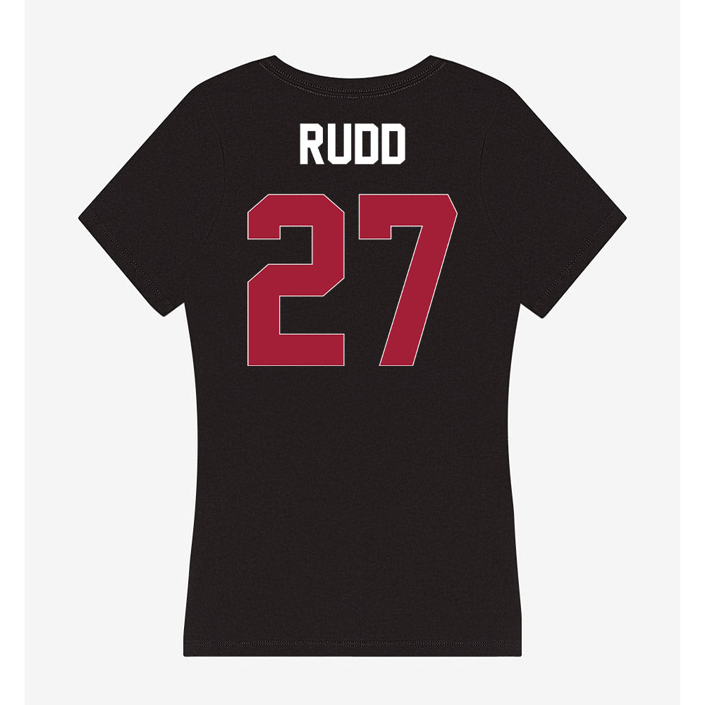 Oklahoma - NCAA Football : Trace Rudd - Women's V-Neck T-Shirt-1