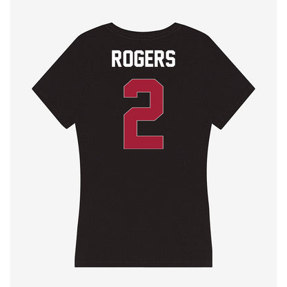 Oklahoma - NCAA Football : Jahsiear Rogers - Women's V-Neck T-Shirt-1