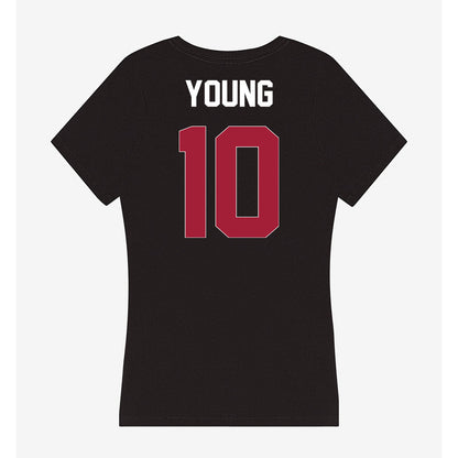 Oklahoma - NCAA Women's Volleyball : Mikala Young - Women's V-Neck T-Shirt-1