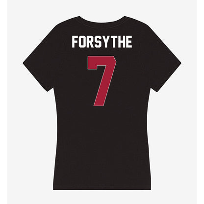 Oklahoma - NCAA Men's Basketball : Dayton Forsythe - Women's V-Neck T-Shirt-1