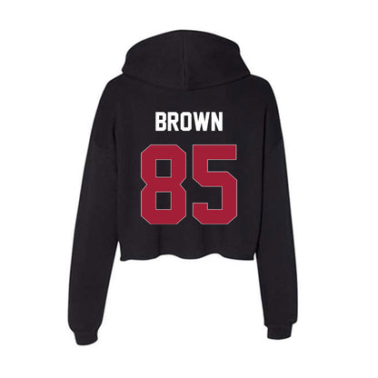 Oklahoma - NCAA Football : Trey Brown - Women's Crop Fleece Hoodie-1
