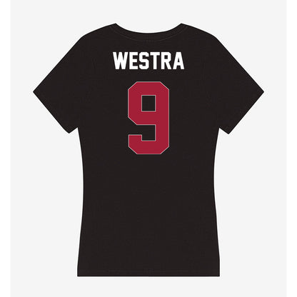 Oklahoma - NCAA Softball : Payton Westra - Women's V-Neck T-Shirt-1