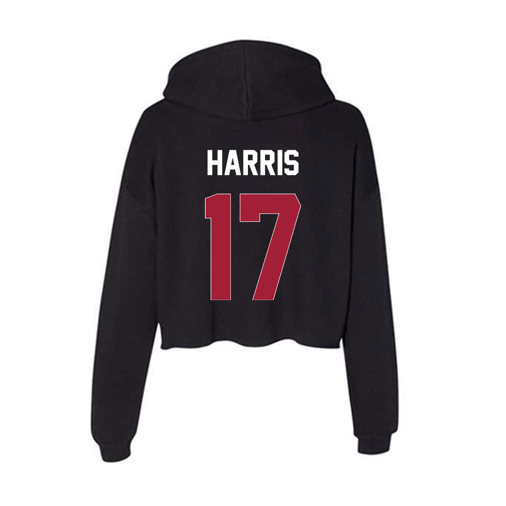 Oklahoma - NCAA Baseball : Dasan Harris - Women's Crop Fleece Hoodie-1