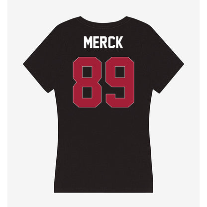 Oklahoma - NCAA Football : Eli Merck - Women's V-Neck T-Shirt-1