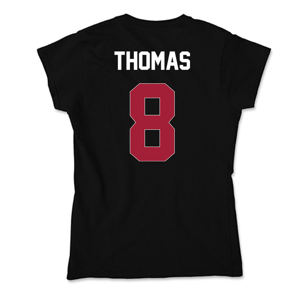 Oklahoma - NCAA Football : Bishop Thomas - Soft Style Women’s T-Shirt-1