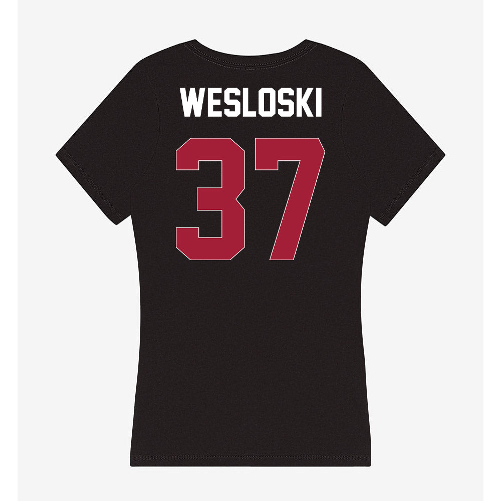 Oklahoma - NCAA Baseball : Nick Wesloski - Women's V-Neck T-Shirt-1