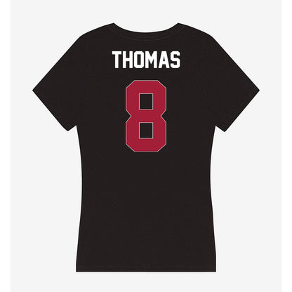 Oklahoma - NCAA Football : Bishop Thomas - Women's V-Neck T-Shirt-1