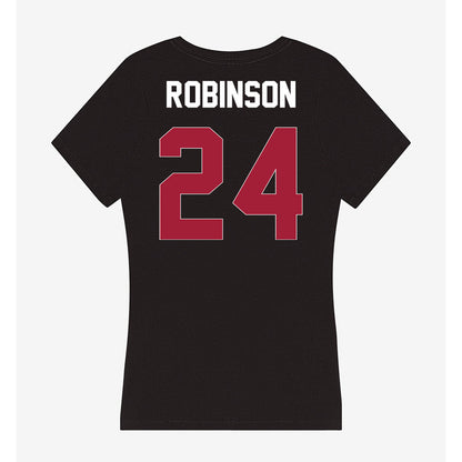 Oklahoma - NCAA Football : Xavier Robinson - Women's V-Neck T-Shirt-1