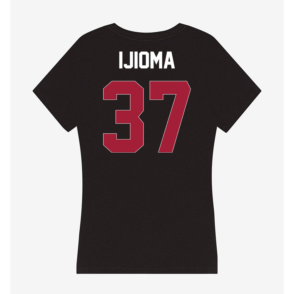 Oklahoma - NCAA Football : Prince Ijioma - Women's V-Neck T-Shirt-1