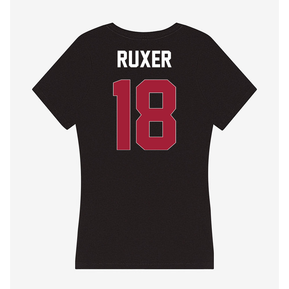 Oklahoma - NCAA Football : Tyler Ruxer - Women's V-Neck T-Shirt-1