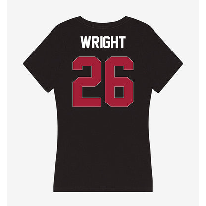 Oklahoma - NCAA Women's Soccer : Olivia Wright - Women's V-Neck T-Shirt-1