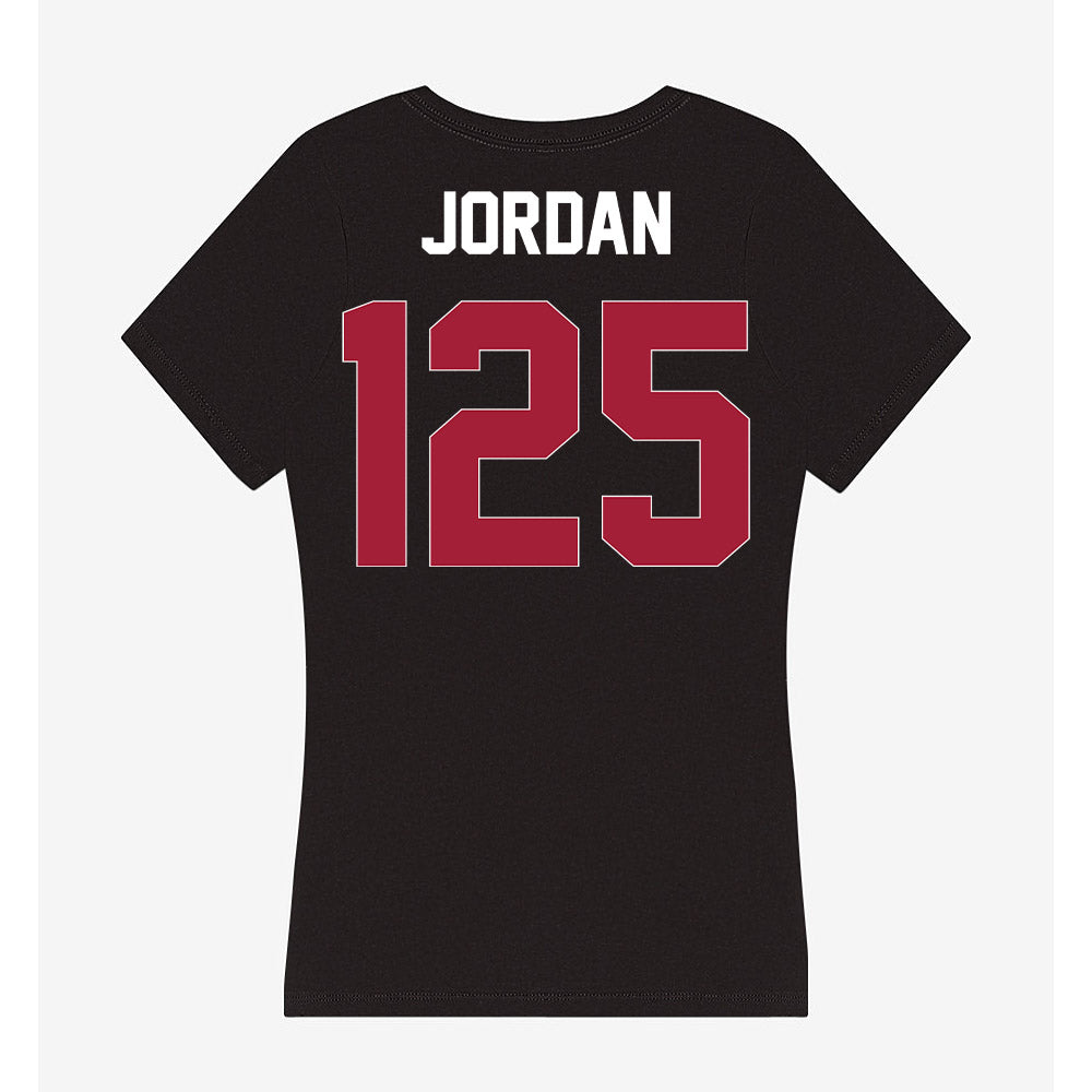 Oklahoma - NCAA Wrestling : Beric Jordan - Women's V-Neck T-Shirt-1