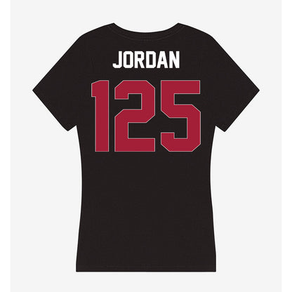 Oklahoma - NCAA Wrestling : Beric Jordan - Women's V-Neck T-Shirt-1