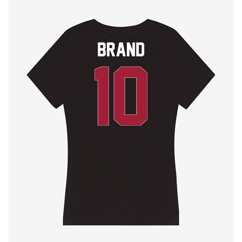 Oklahoma - NCAA Women's Soccer : Avery Brand - Women's V-Neck T-Shirt-1