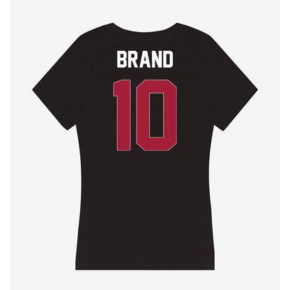 Oklahoma - NCAA Women's Soccer : Avery Brand - Women's V-Neck T-Shirt-1